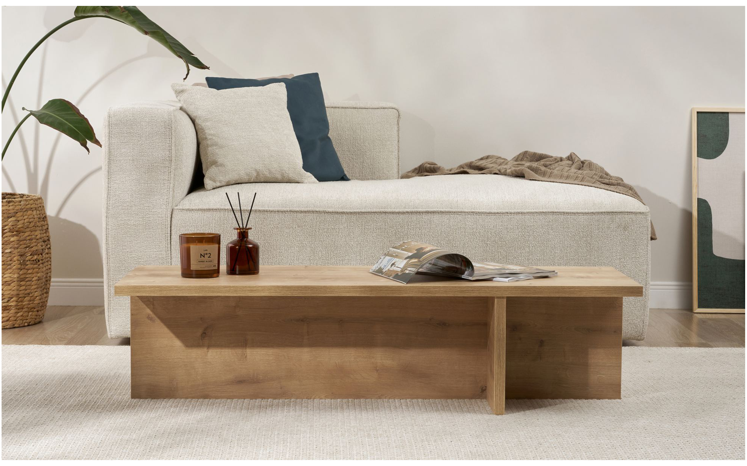 Masuta de cafea Elara, stejar safir  3